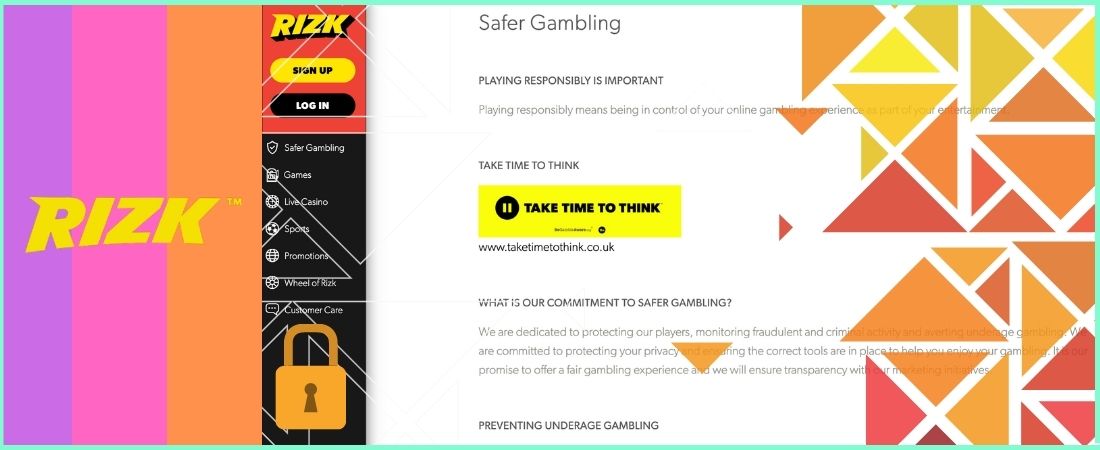 Security and safety of Rizk Casino